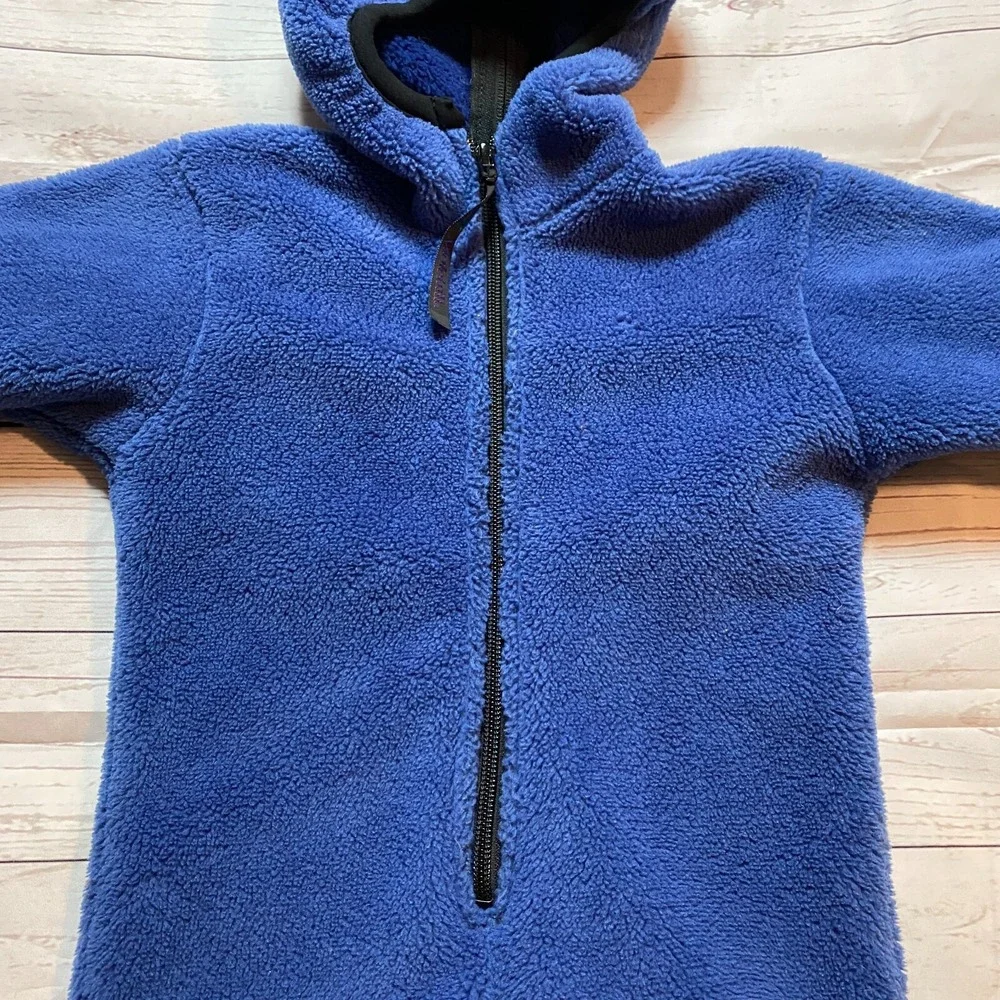 Vintage Molehill Mountain Baby Blue Snow Warm Hooded One‎ Piece Size 3-9 Months